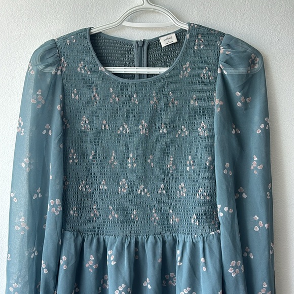 Aritzia Wilfred Casy Dress - shadow blue/sand - Picture 2 of 6